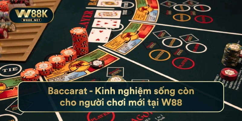 Baccarat - Kinh Nghiệm Sống Còn Cho Người Chơi Mới Tại W88