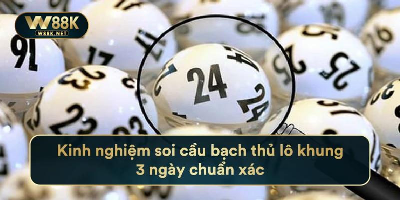 Kinh Nghiệm Soi Cầu Bạch Thủ Lô Khung 3 Ngày Chuẩn Xác