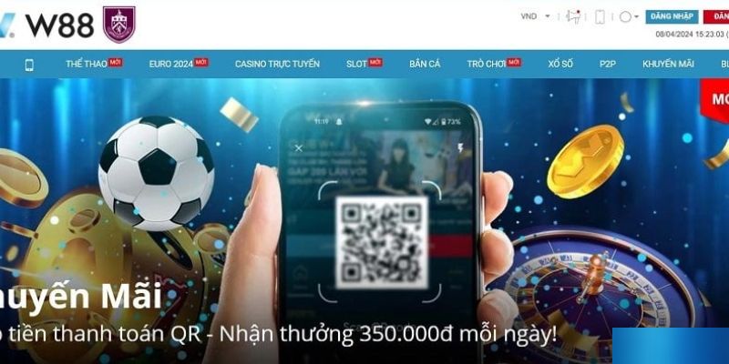 Ưu Đãi Thưởng Nạp Lần Đầu Khi Đăng Ký Tài Khoản Hội Viên W88